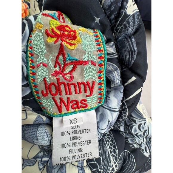 NWOT Johnny Was Neutra Reversible Floral Parka Puffer Jacket Size $420 XS - Picture 13 of 15